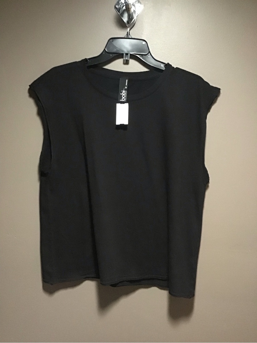 Bobeau Black Sleeveless Crew Tank